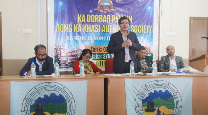 Ha ka Dorbar rai ka KAS ban pynlong Demonstration ha New Delhi ha u snem 2023 bad ban pynmih ïa ka Khasi-Khasi Dictionary
